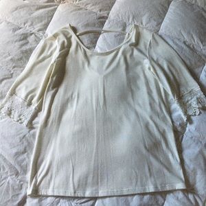 Charming Charlie cream top
